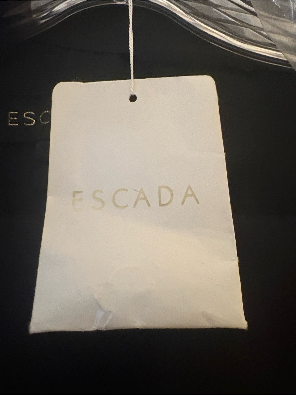 ESCADA Vintage Couture Black Open-Back Button Pant Suit Rare Statement Runway - Picture 11 of 16